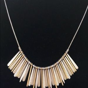 Stella&Dot Mixed Metal Fringe Necklace